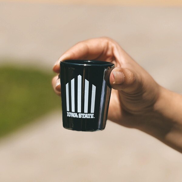 5-Bar Black & White Shot Glass (2 oz.)